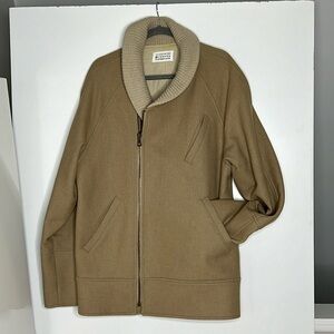 Maison Martin Margiela Men’s Sz 52 Zip Wool Shawl Collar Coat Jacket - Italy